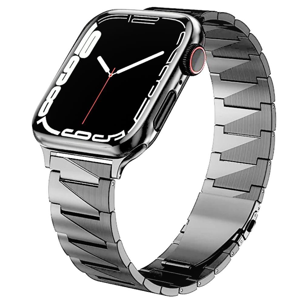 Correa de Acero para Apple Watch 44/45/46/49mm Small Square Plateado
